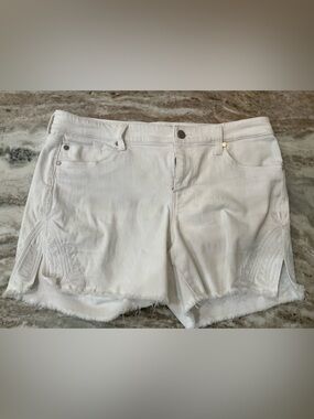 Christine High Rise Frayed Hem Shorts from Liverpool Los Angeles.